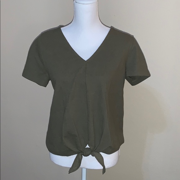 J. Crew Tops - Jcrew V-neck top with knot in  front